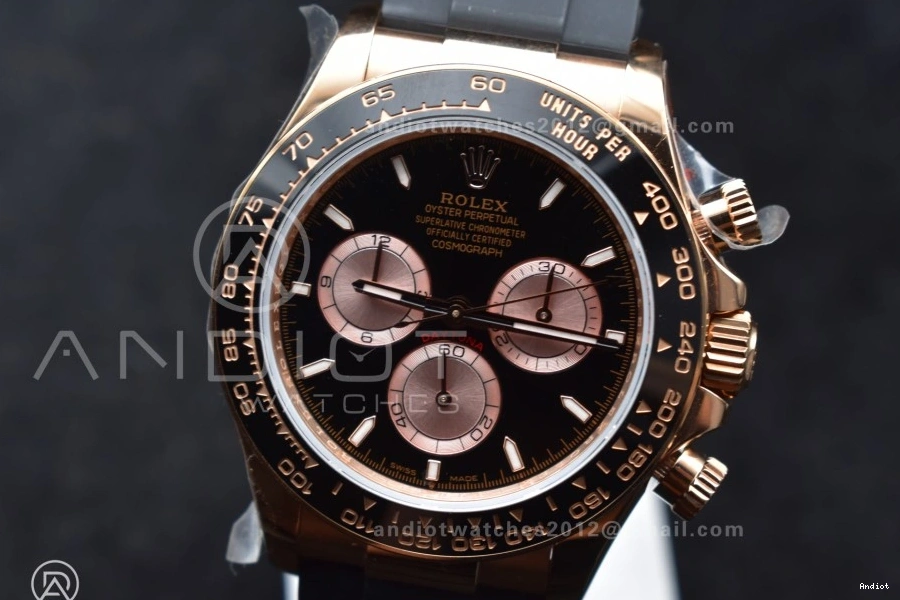 1:1 Best Dial Daytona 126515 V6 SH4131 Edition (Weighted) Strap QF Oysterflex Black on RG 1128